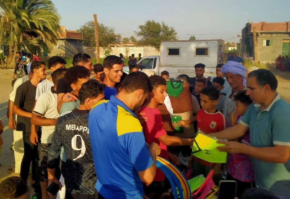 قافلة رياضية بعزبة  العقّاد ضمن مشروع القوافل الرياضية